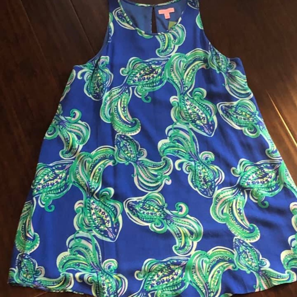 BNWT Wright Trapeze Dress-Blue Crush She’s Got...